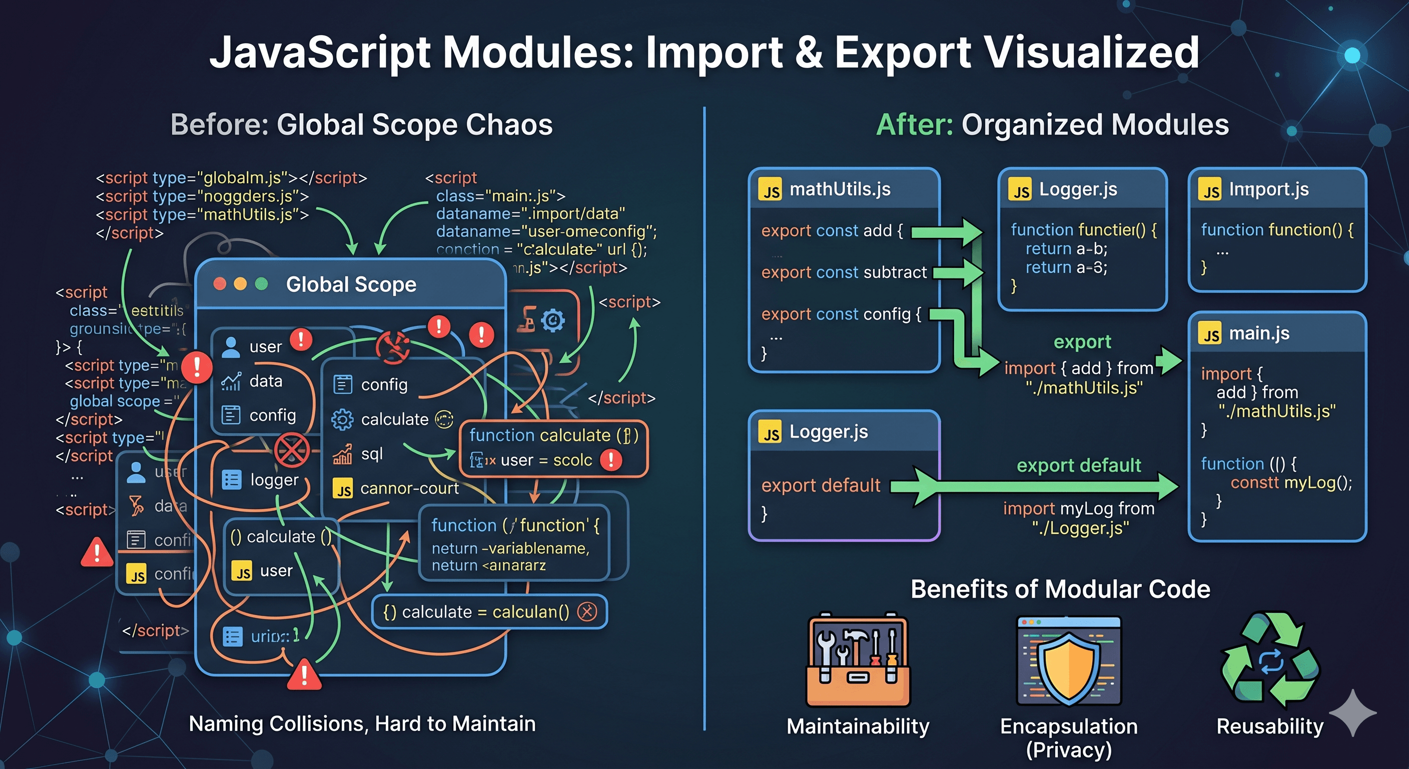 JavaScript Modules: Import and Export Explained