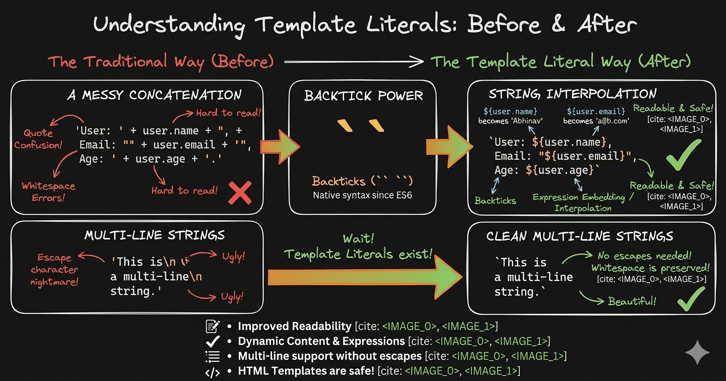 Template Literals in JavaScript